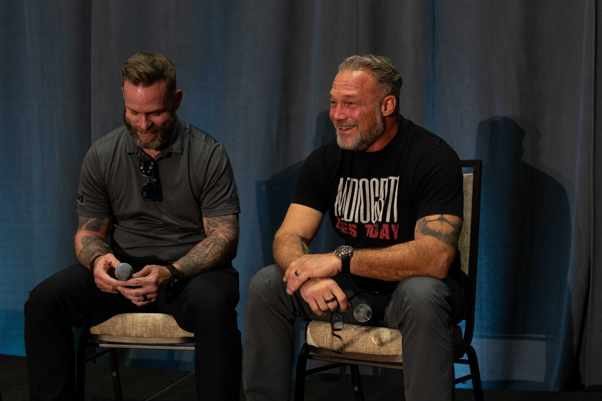 Contractor leaders in conversation on stage
