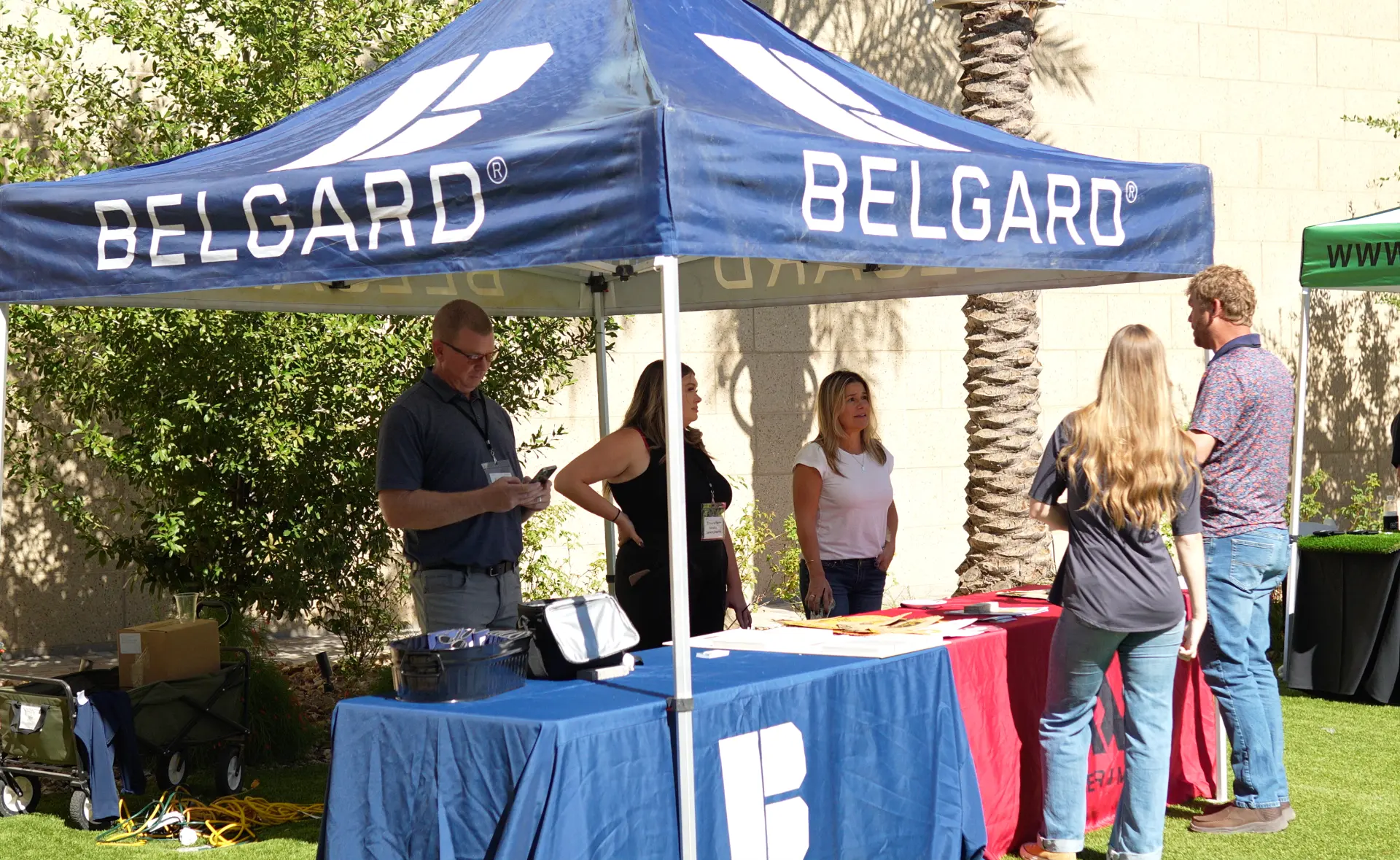 Belgard sponsor tent and display at last year's Summit
